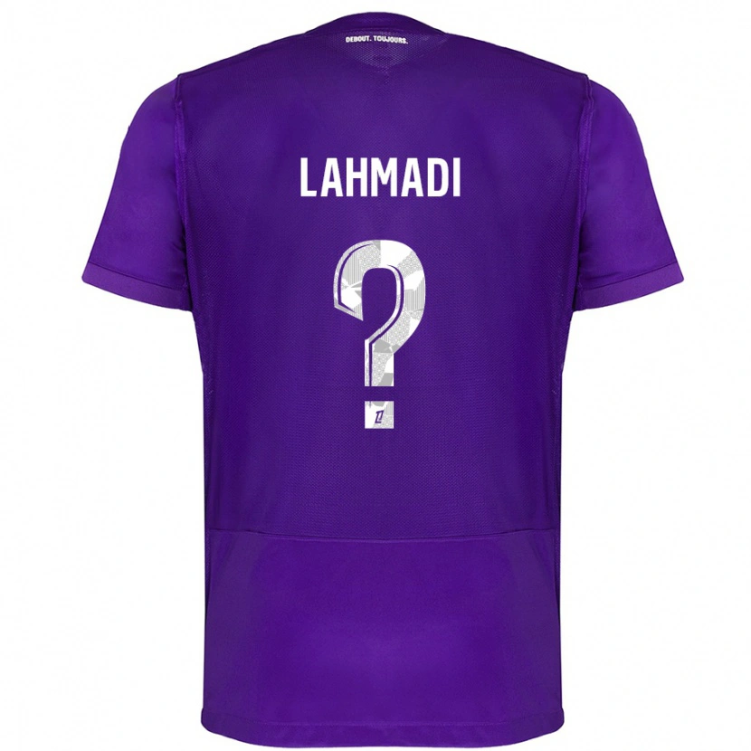 Danxen Herren Noah Lahmadi #0 Violett Weiß Heimtrikot Trikot 2024/25 T-Shirt Schweiz