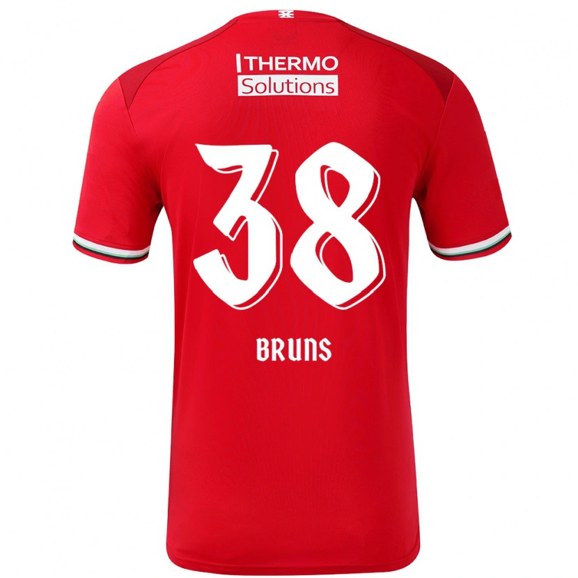 Danxen Herren Max Bruns #38 Rot Weiß Heimtrikot Trikot 2024/25 T-Shirt Schweiz