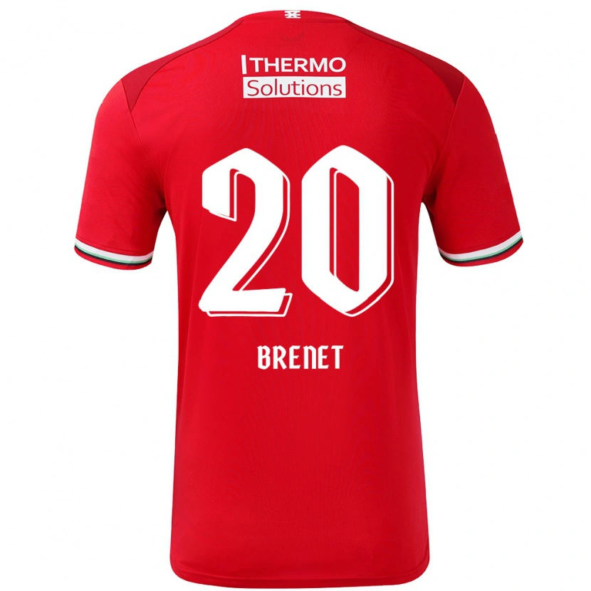 Danxen Herren Joshua Brenet #20 Rot Weiß Heimtrikot Trikot 2024/25 T-Shirt Schweiz