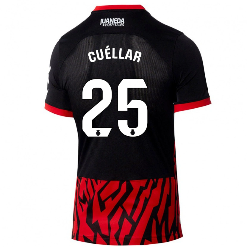 Danxen Herren Iván Cuéllar #25 Schwarz Rot Heimtrikot Trikot 2024/25 T-Shirt Schweiz