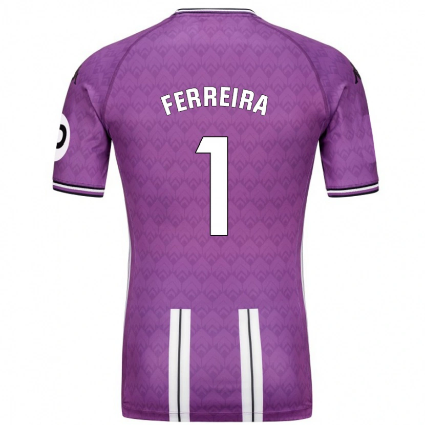 Danxen Herren André Ferreira #1 Violett Weiß Heimtrikot Trikot 2024/25 T-Shirt Schweiz