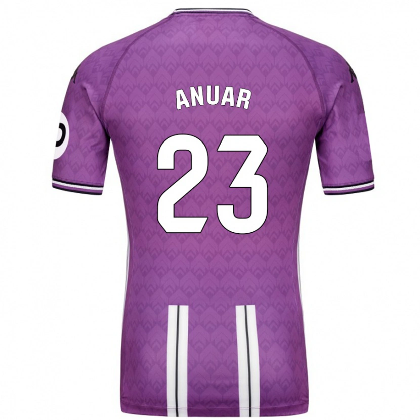 Danxen Herren Anuar #23 Violett Weiß Heimtrikot Trikot 2024/25 T-Shirt Schweiz