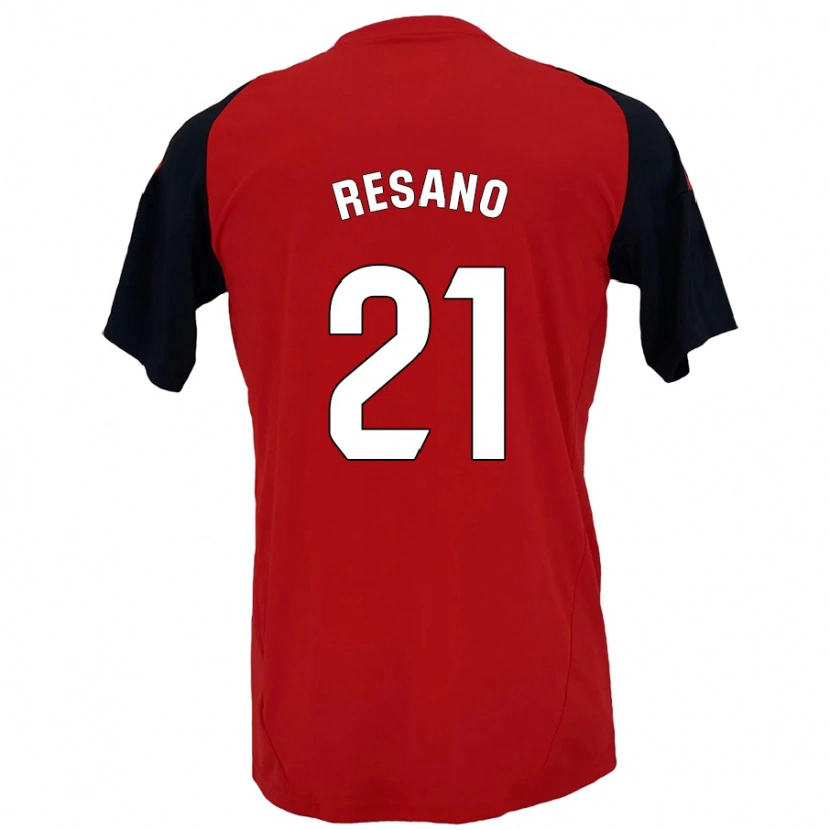 Danxen Herren Xabier Resano #21 Rot Schwarz Heimtrikot Trikot 2024/25 T-Shirt Schweiz