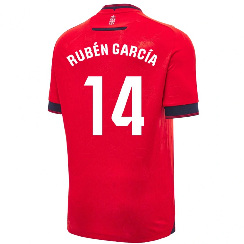 Danxen Herren Rubén García #14 Rot Weiß Heimtrikot Trikot 2024/25 T-Shirt Schweiz