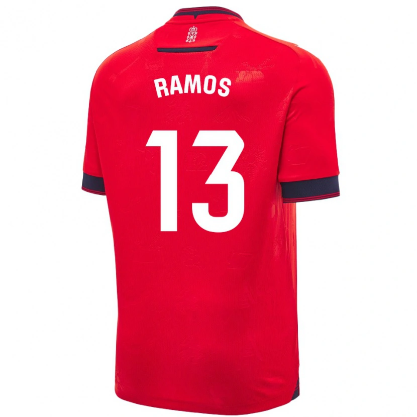 Danxen Herren Darío Ramos #13 Rot Weiß Heimtrikot Trikot 2024/25 T-Shirt Schweiz