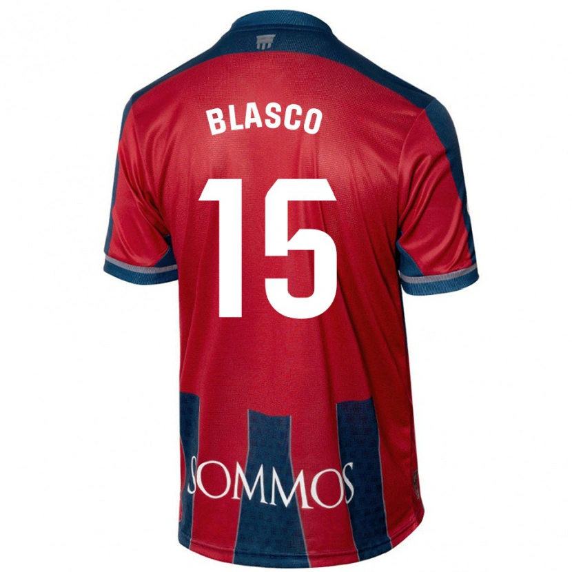 Danxen Herren Jérémy Blasco #15 Rot Blau Heimtrikot Trikot 2024/25 T-Shirt Schweiz