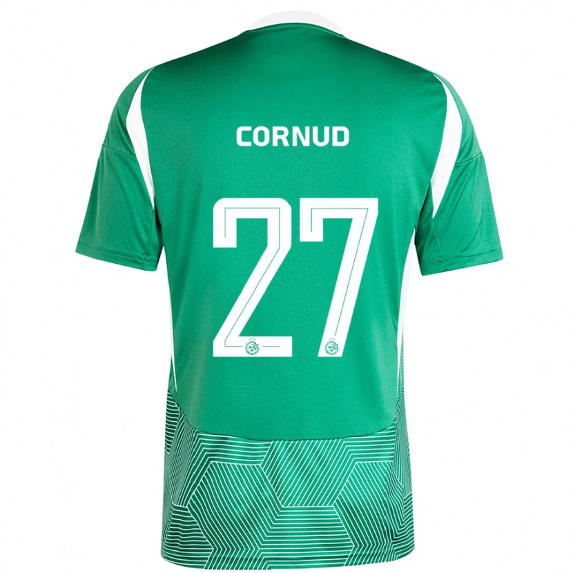 Danxen Herren Pierre Cornud #27 Grün Weiß Heimtrikot Trikot 2024/25 T-Shirt Schweiz
