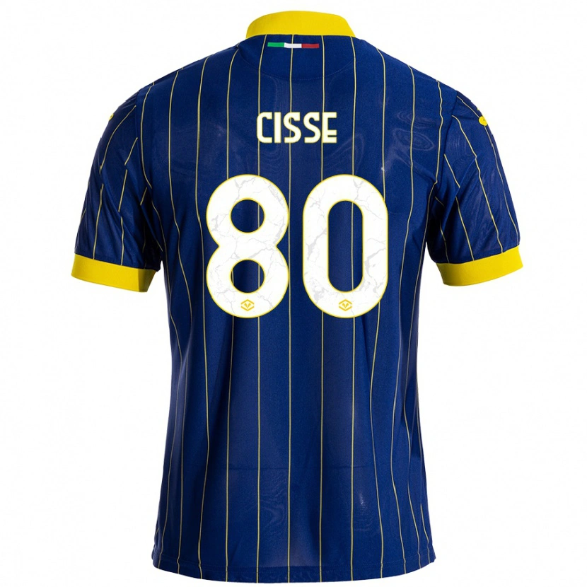 Danxen Herren Alphadjo Cissè #80 Blau Gelb Heimtrikot Trikot 2024/25 T-Shirt Schweiz