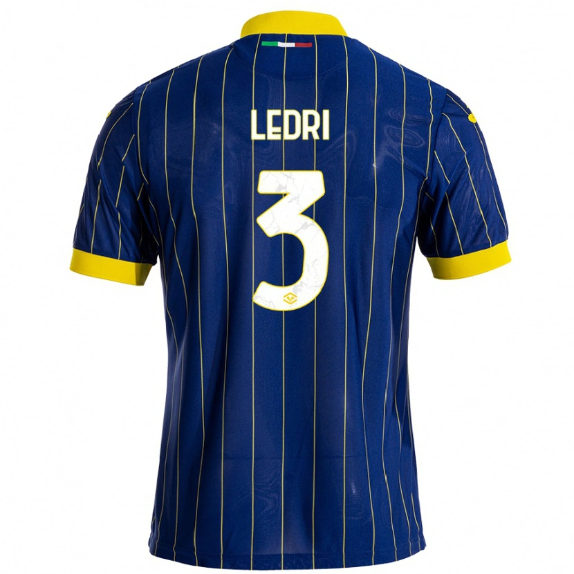 Danxen Herren Michela Ledri #3 Blau Gelb Heimtrikot Trikot 2024/25 T-Shirt Schweiz