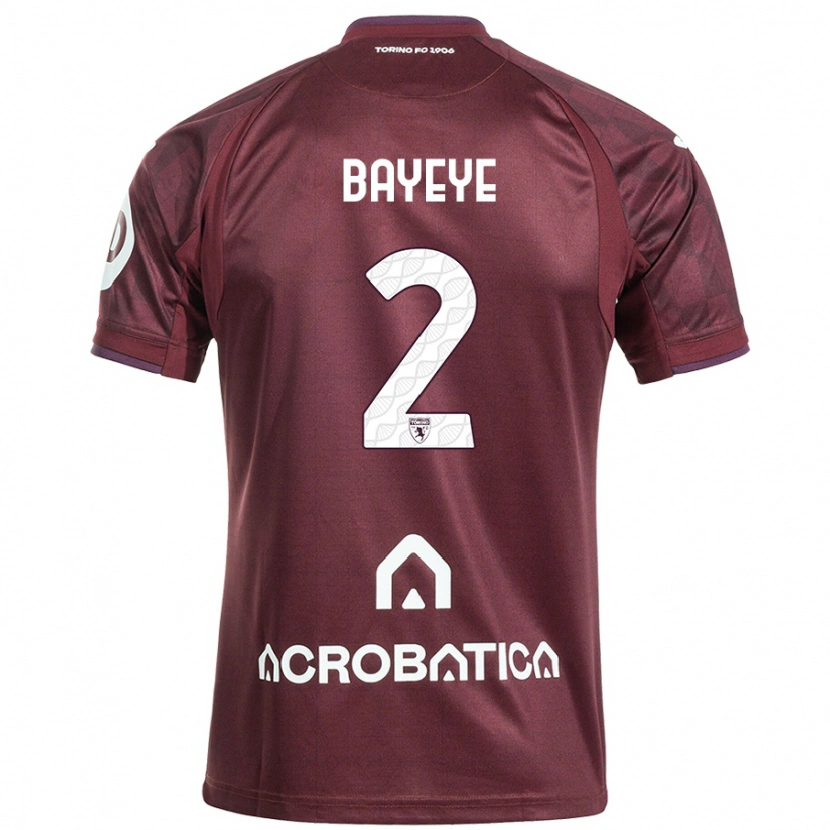 Danxen Herren Brian Bayeye #2 Kastanienbraun Weiß Heimtrikot Trikot 2024/25 T-Shirt Schweiz