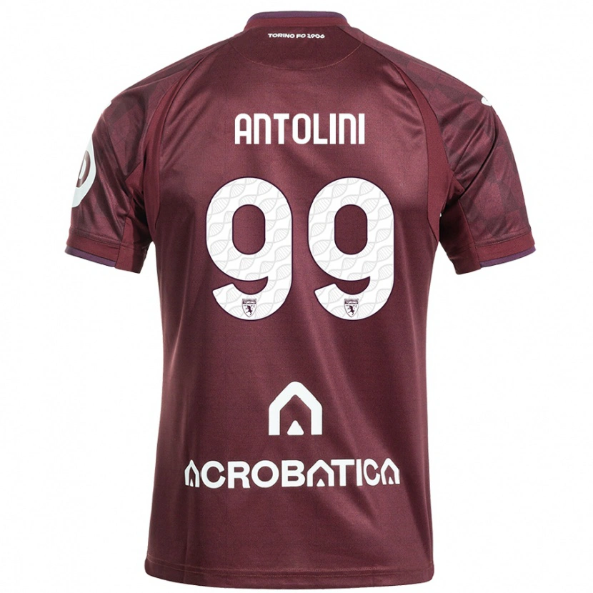 Danxen Herren Jacopo Antolini #99 Kastanienbraun Weiß Heimtrikot Trikot 2024/25 T-Shirt Schweiz