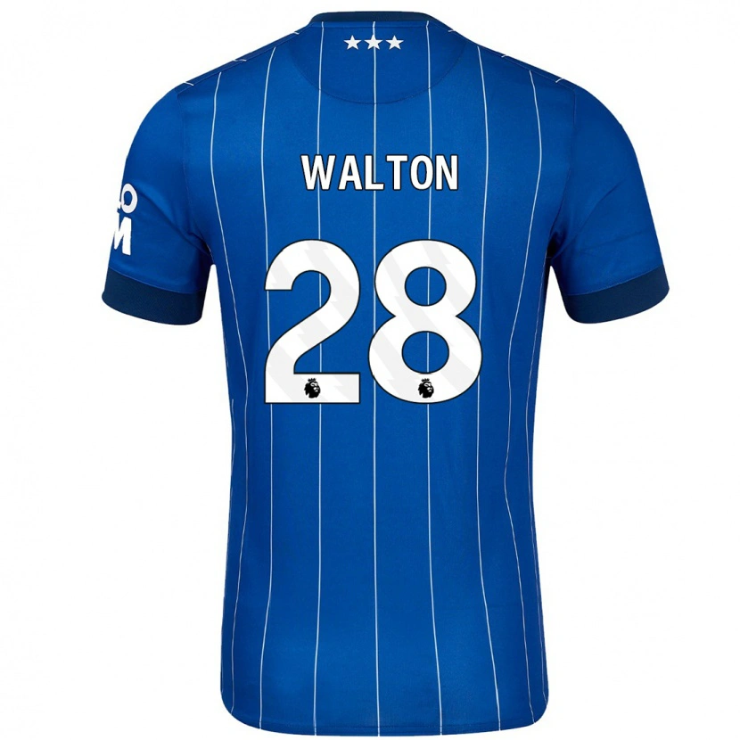 Danxen Herren Christian Walton #28 Marineblau Heimtrikot Trikot 2024/25 T-Shirt Schweiz