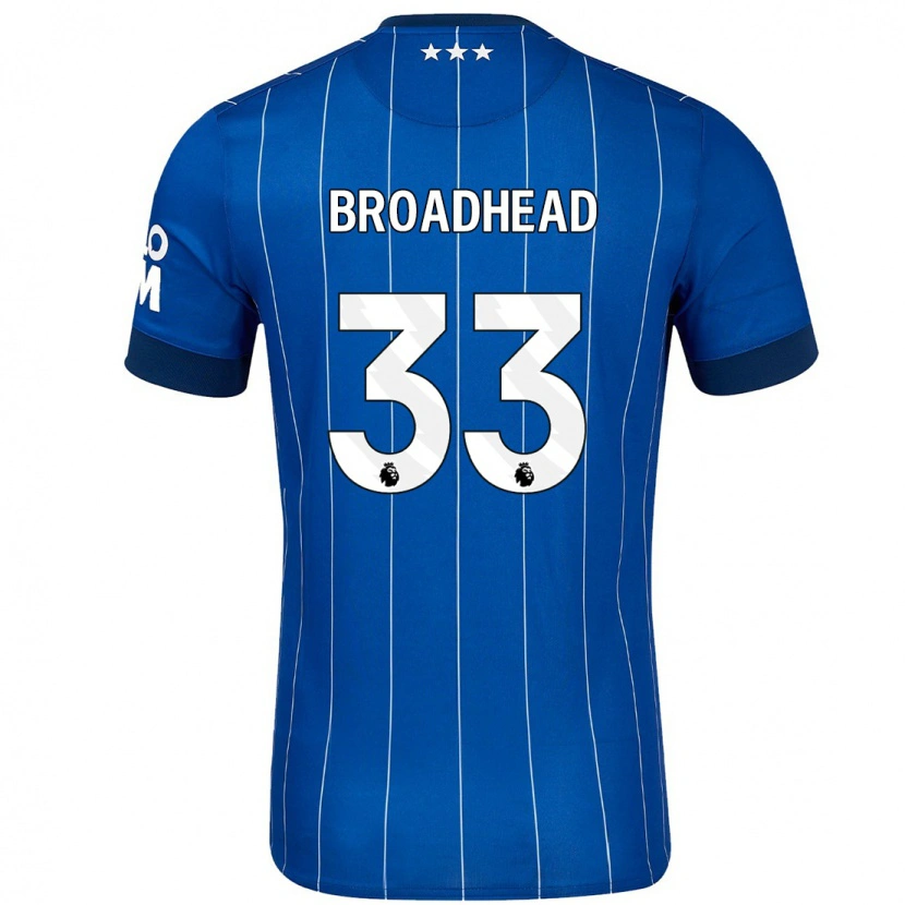 Danxen Herren Nathan Broadhead #33 Marineblau Heimtrikot Trikot 2024/25 T-Shirt Schweiz