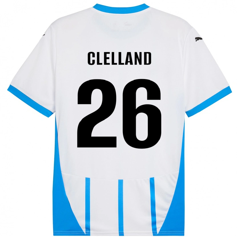 Danxen Herren Lana Clelland #26 Weiß Blau Auswärtstrikot Trikot 2024/25 T-Shirt Schweiz