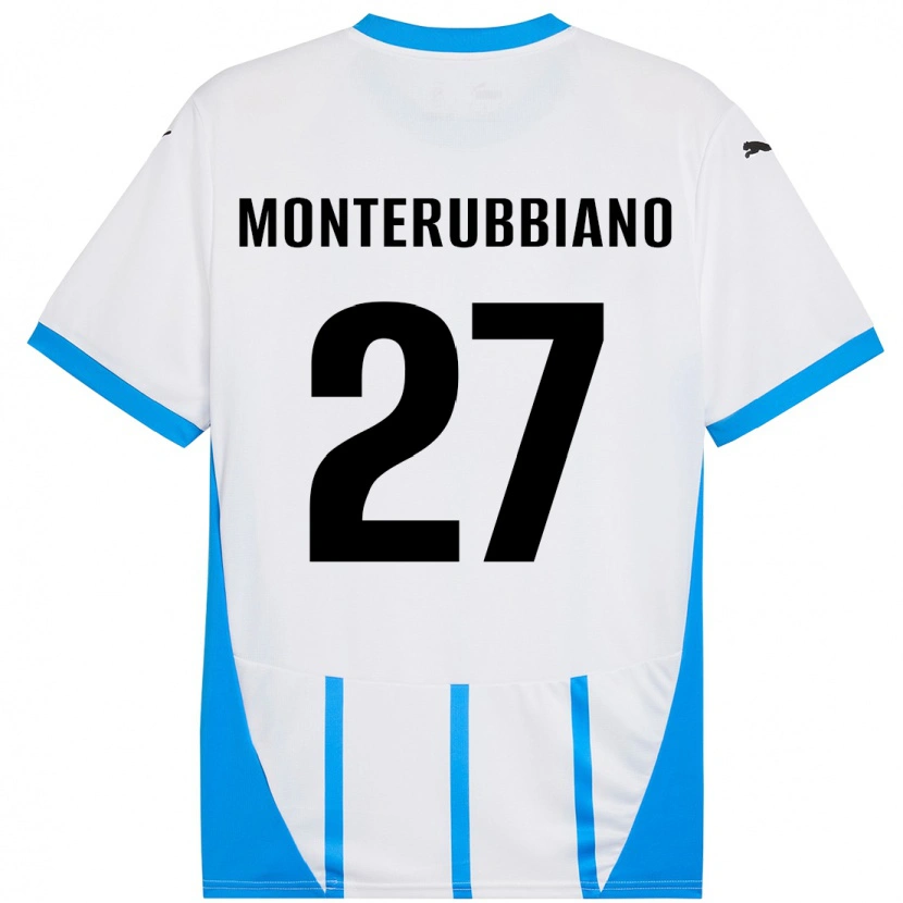 Danxen Herren Valeria Monterubbiano #27 Weiß Blau Auswärtstrikot Trikot 2024/25 T-Shirt Schweiz