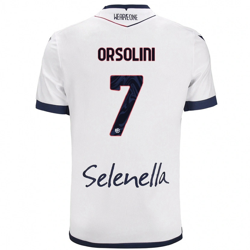 Danxen Herren Riccardo Orsolini #7 Weiß Königsblau Auswärtstrikot Trikot 2024/25 T-Shirt Schweiz