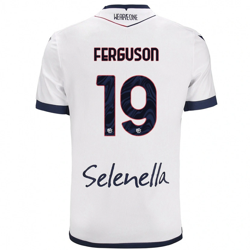Danxen Herren Lewis Ferguson #19 Weiß Königsblau Auswärtstrikot Trikot 2024/25 T-Shirt Schweiz