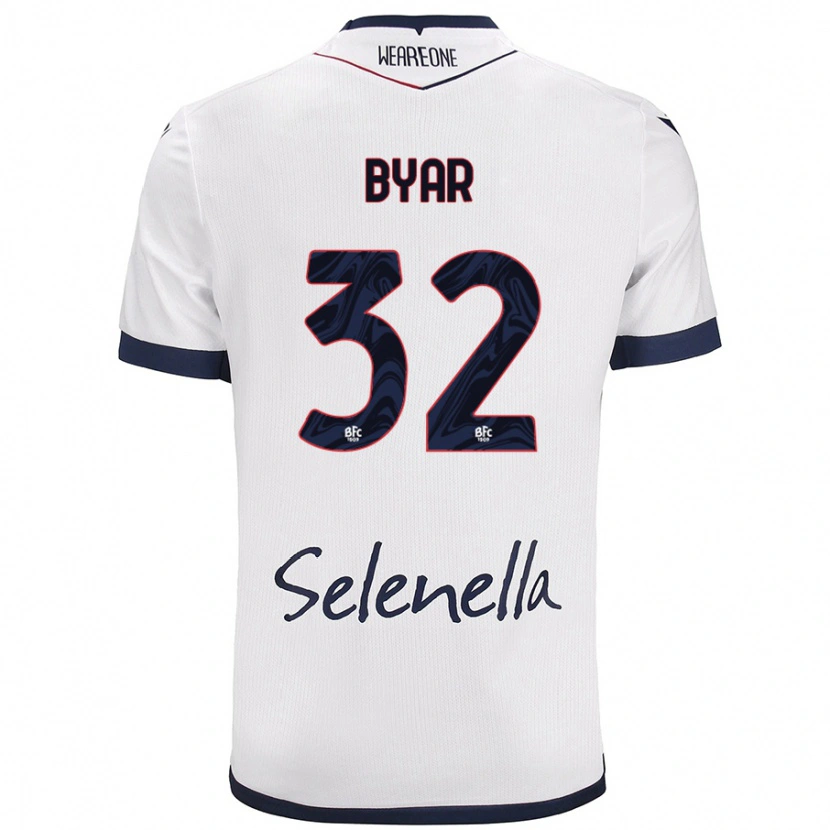 Danxen Herren Naïm Byar #32 Weiß Königsblau Auswärtstrikot Trikot 2024/25 T-Shirt Schweiz