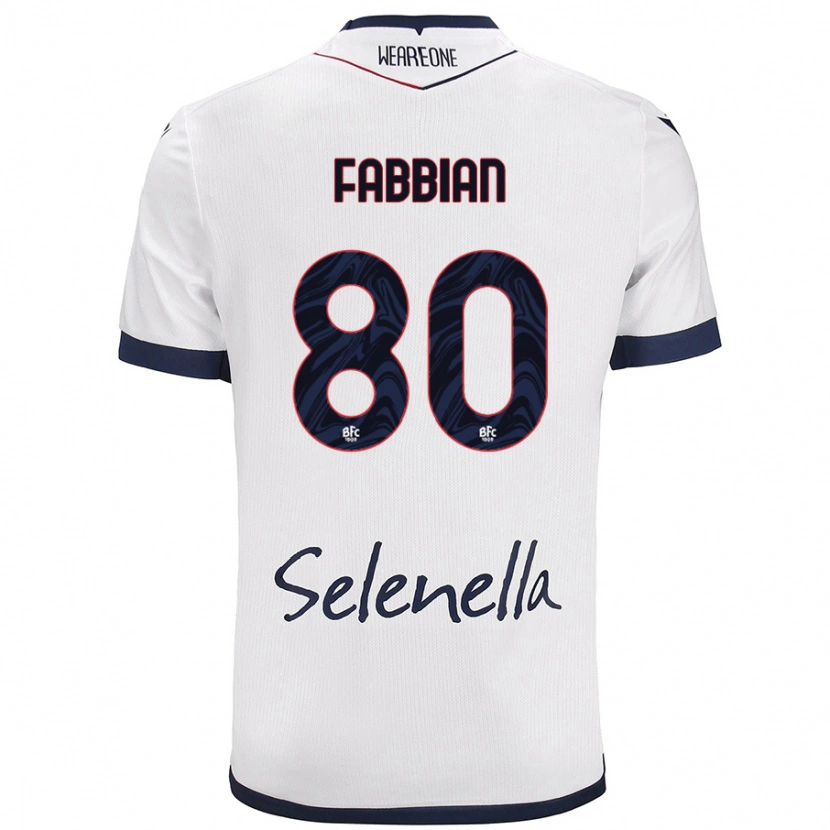 Danxen Herren Giovanni Fabbian #80 Weiß Königsblau Auswärtstrikot Trikot 2024/25 T-Shirt Schweiz