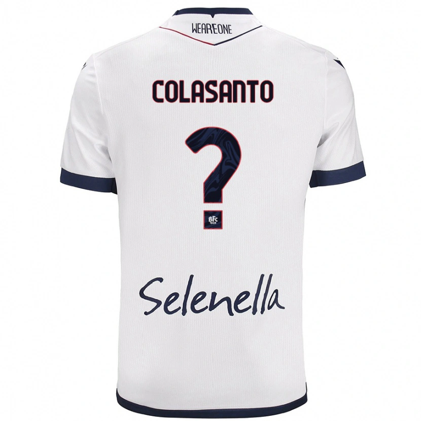 Danxen Herren Pietro Colasanto #0 Weiß Königsblau Auswärtstrikot Trikot 2024/25 T-Shirt Schweiz