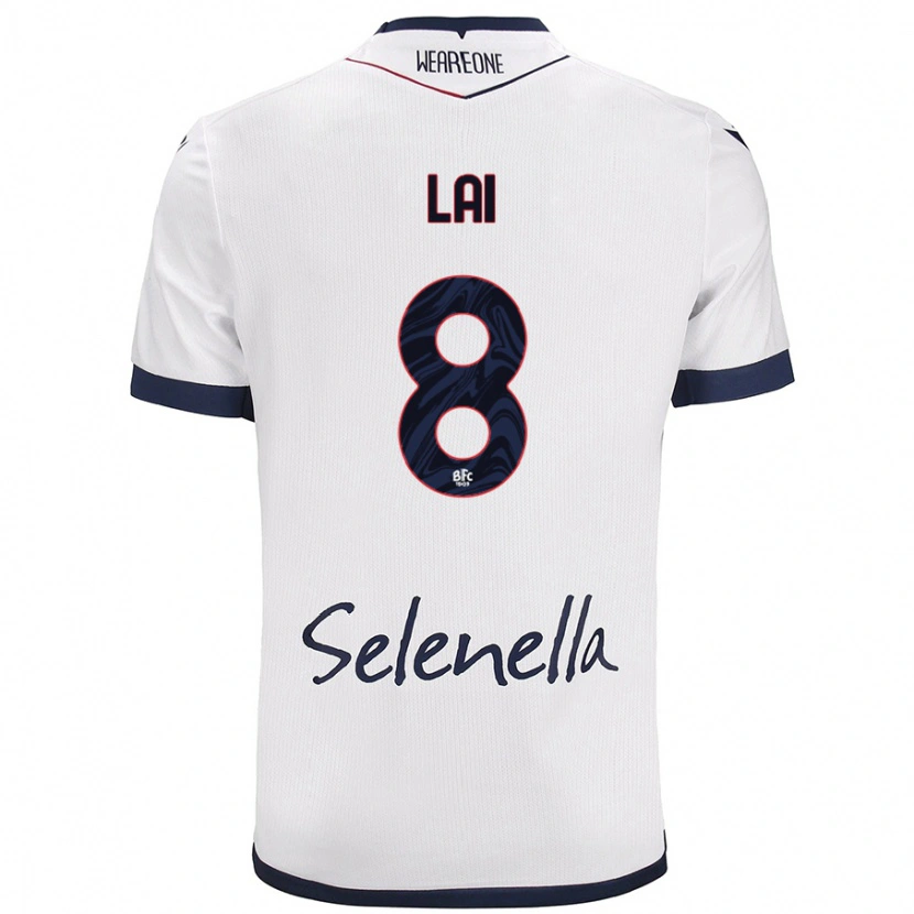 Danxen Herren Luca Lai #8 Weiß Königsblau Auswärtstrikot Trikot 2024/25 T-Shirt Schweiz