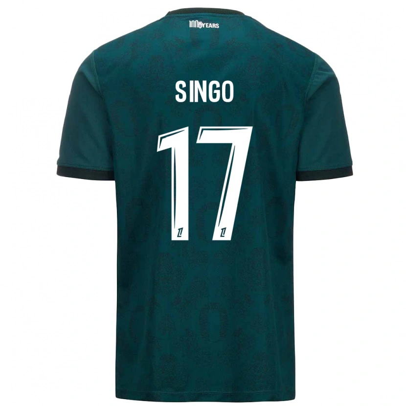 Danxen Herren Wilfried Singo #17 Dunkelgrün Auswärtstrikot Trikot 2024/25 T-Shirt Schweiz