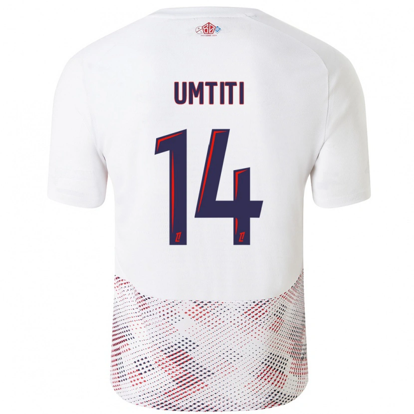 Danxen Herren Samuel Umtiti #14 Weiß Königsblau Auswärtstrikot Trikot 2024/25 T-Shirt Schweiz