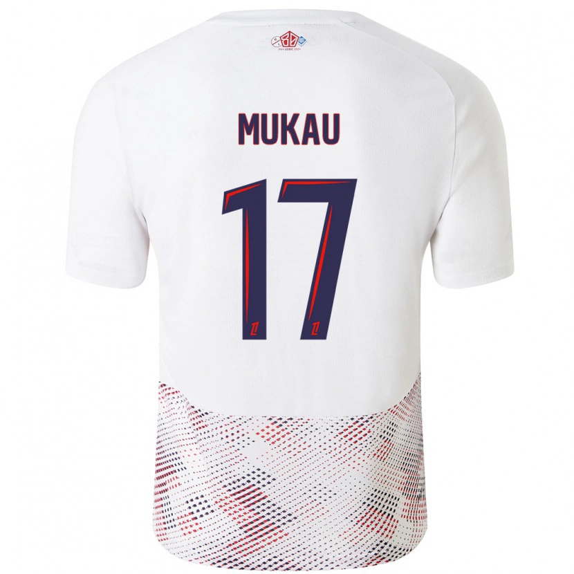 Danxen Herren Ngal'ayel Mukau #17 Weiß Königsblau Auswärtstrikot Trikot 2024/25 T-Shirt Schweiz