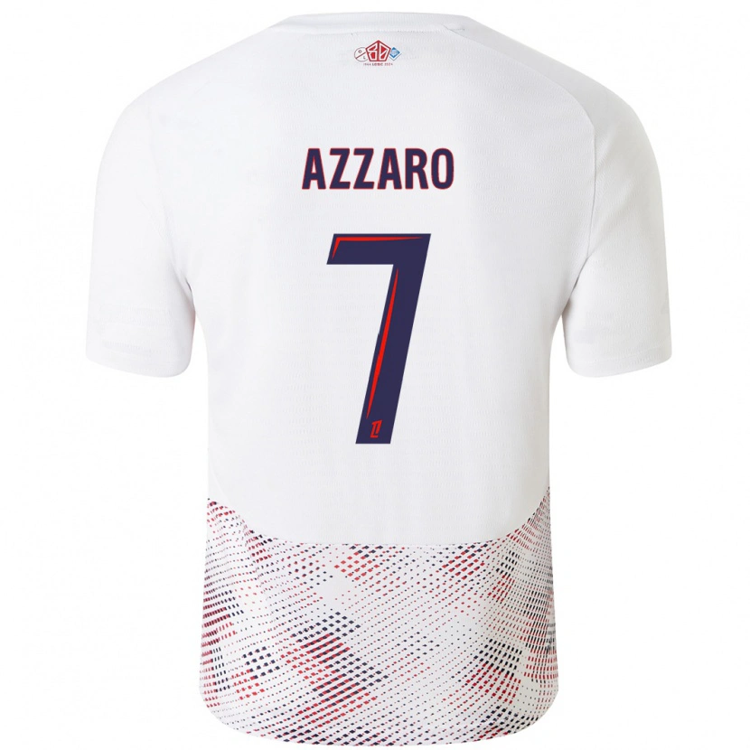 Danxen Herren Lorena Azzaro #7 Weiß Königsblau Auswärtstrikot Trikot 2024/25 T-Shirt Schweiz