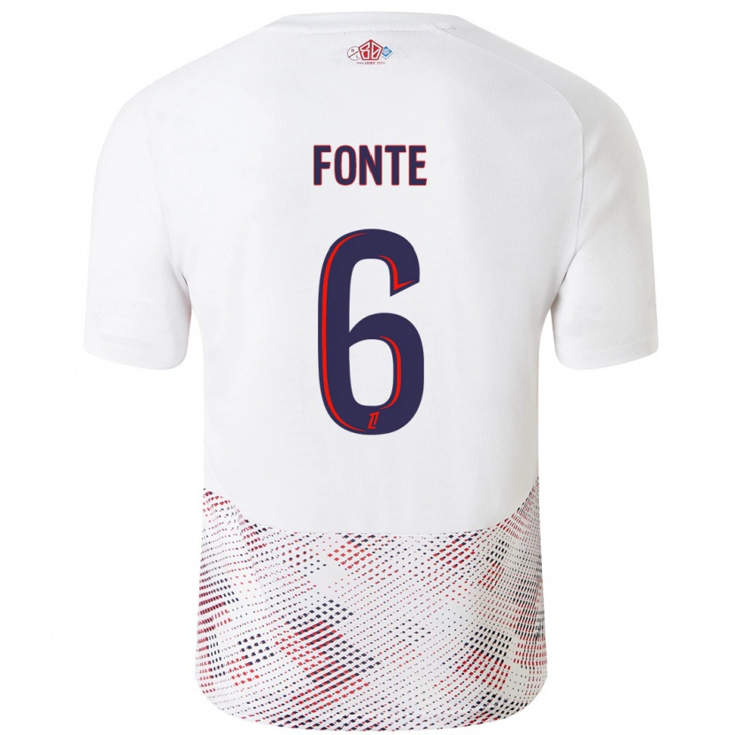 Danxen Herren Jose Fonte #6 Weiß Königsblau Auswärtstrikot Trikot 2024/25 T-Shirt Schweiz