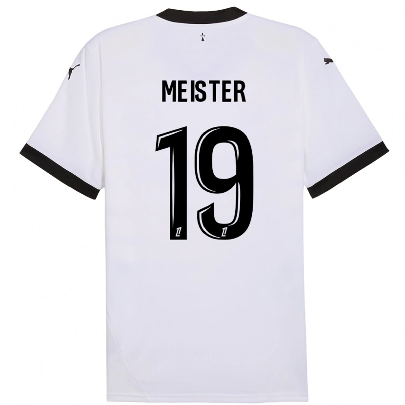 Danxen Herren Henrik Meister #19 Weiß Schwarz Auswärtstrikot Trikot 2024/25 T-Shirt Schweiz
