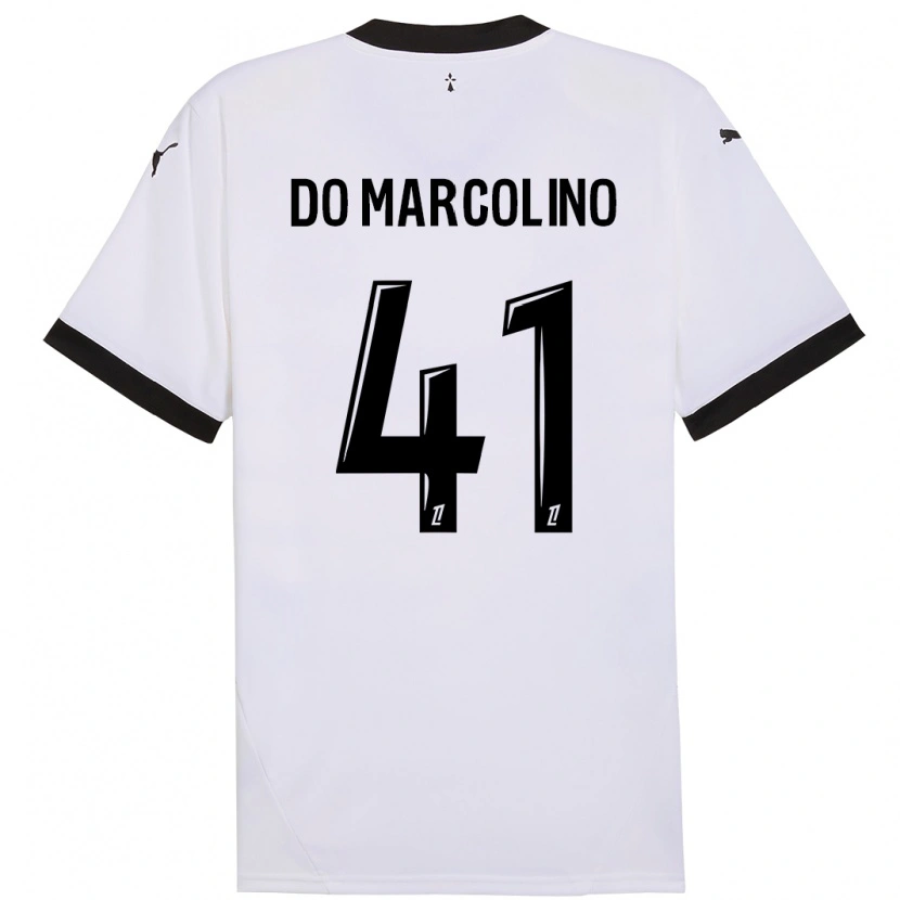 Danxen Herren Alan Do Marcolino #41 Weiß Schwarz Auswärtstrikot Trikot 2024/25 T-Shirt Schweiz