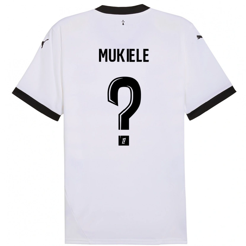Danxen Herren Nordan Mukiele #0 Weiß Schwarz Auswärtstrikot Trikot 2024/25 T-Shirt Schweiz
