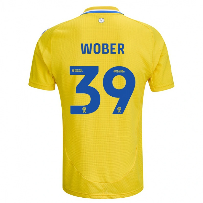Danxen Herren Maximilian Wöber #39 Gelb Blau Auswärtstrikot Trikot 2024/25 T-Shirt Schweiz