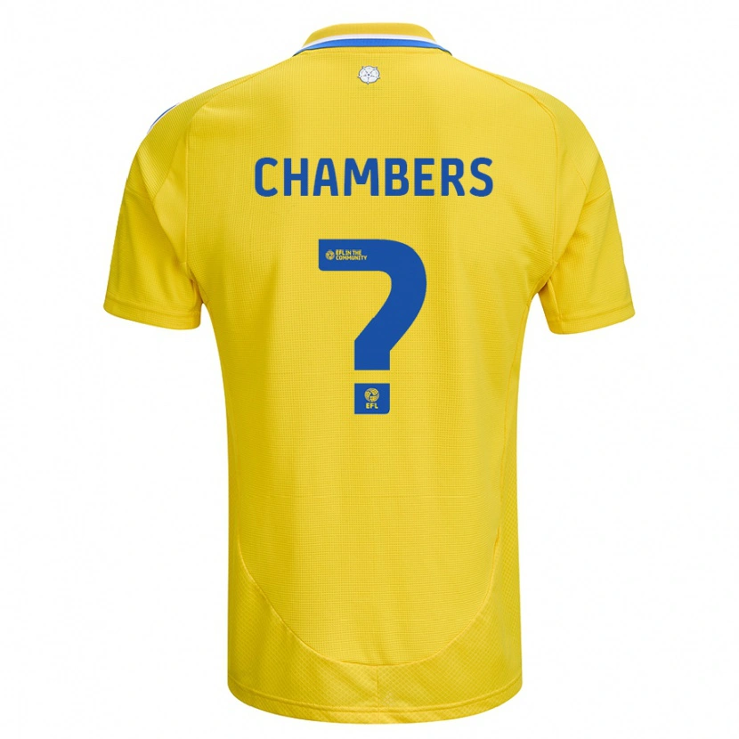 Danxen Herren Sam Chambers #0 Gelb Blau Auswärtstrikot Trikot 2024/25 T-Shirt Schweiz