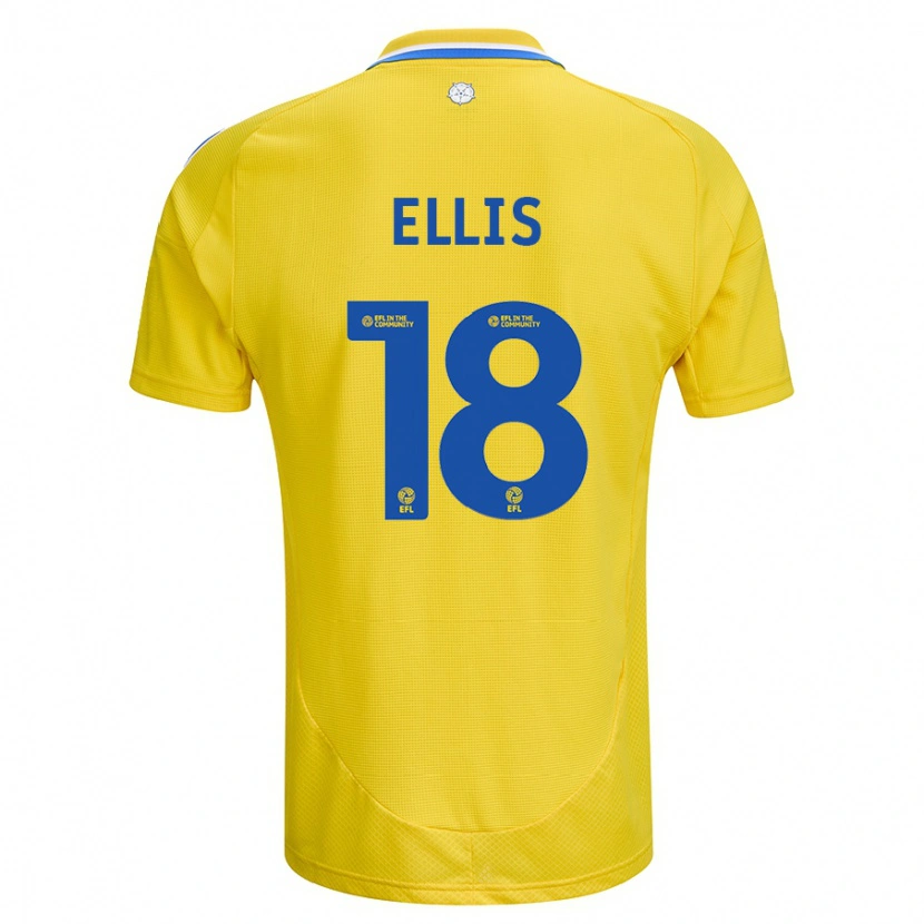 Danxen Herren Macy Ellis #18 Gelb Blau Auswärtstrikot Trikot 2024/25 T-Shirt Schweiz