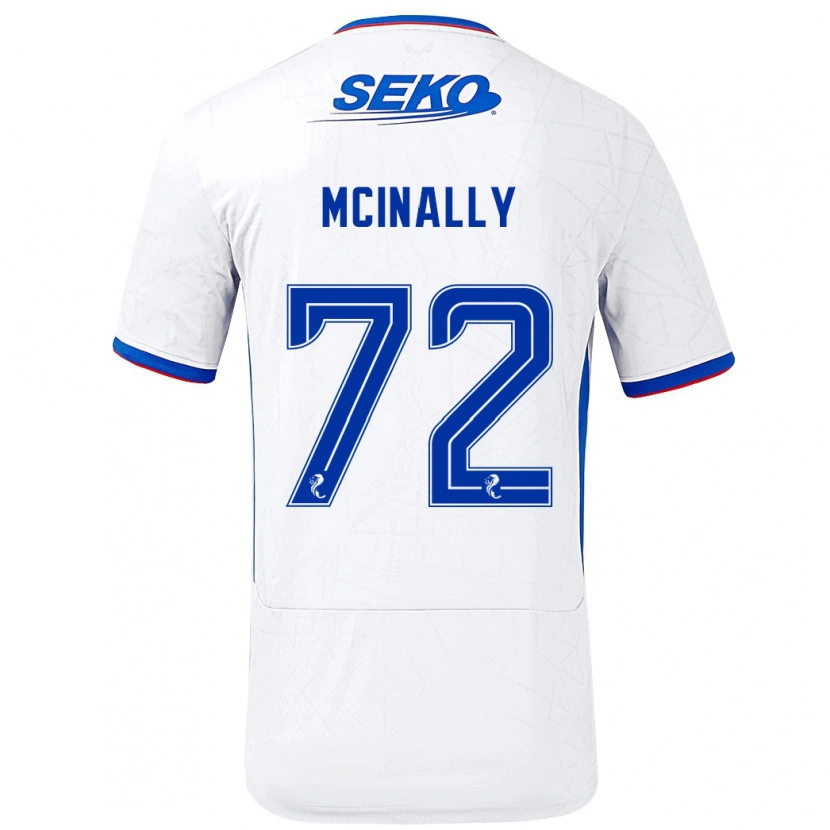 Danxen Herren Darren Mcinally #72 Weiß Blau Auswärtstrikot Trikot 2024/25 T-Shirt Schweiz