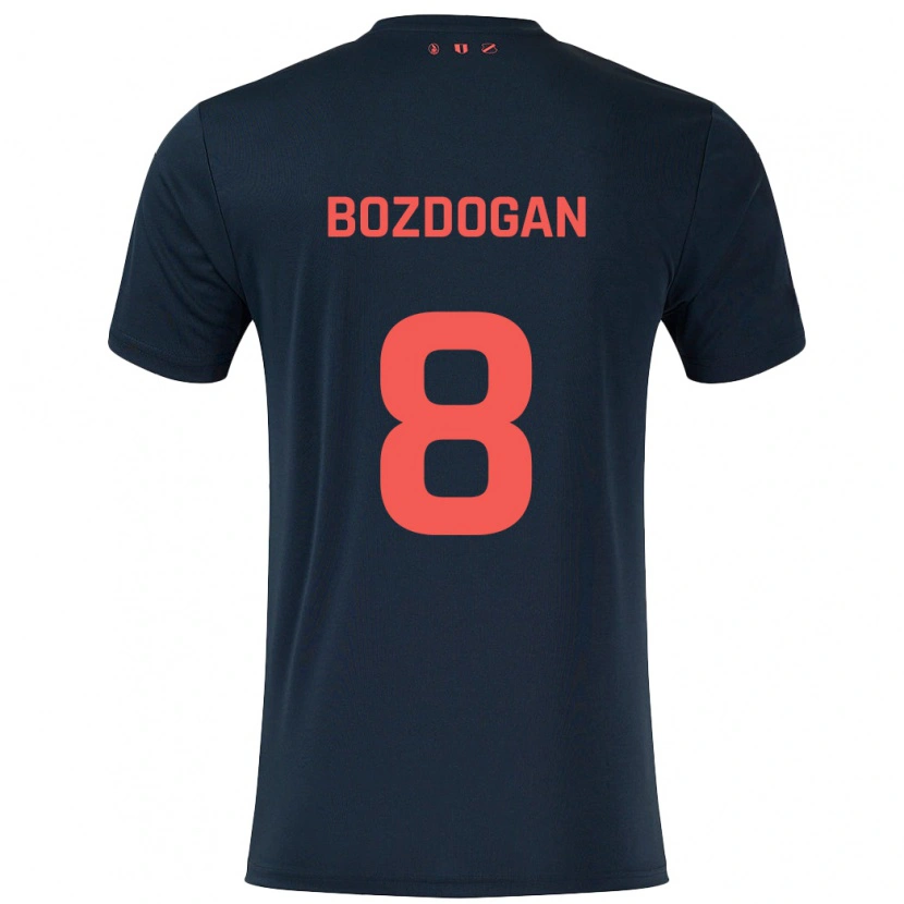 Danxen Herren Can Bozdogan #8 Schwarz Rot Auswärtstrikot Trikot 2024/25 T-Shirt Schweiz