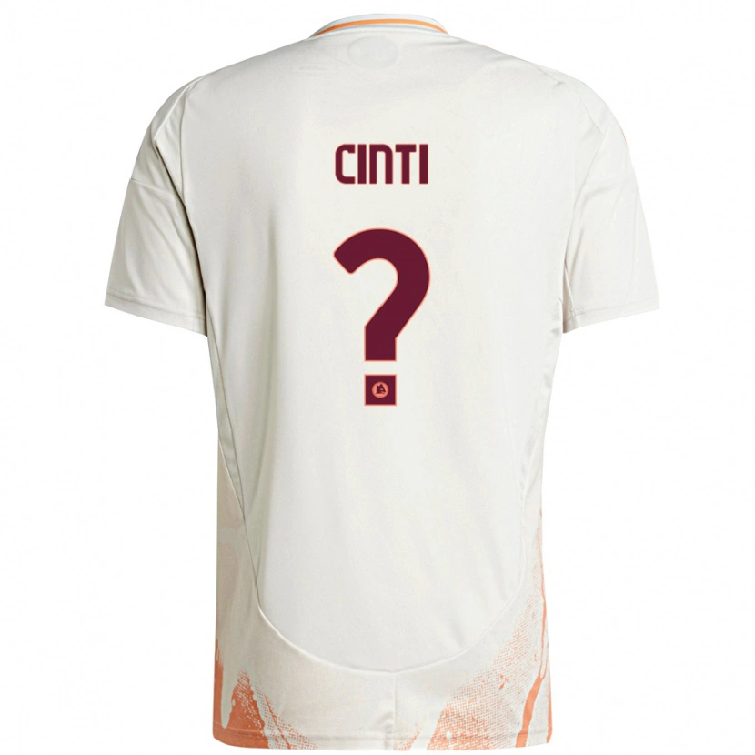 Danxen Herren Valerio Cinti #0 Cremeweiß Orange Auswärtstrikot Trikot 2024/25 T-Shirt Schweiz