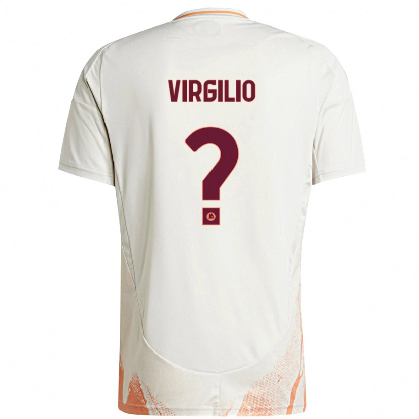 Danxen Herren Cristian Virgilio #0 Cremeweiß Orange Auswärtstrikot Trikot 2024/25 T-Shirt Schweiz