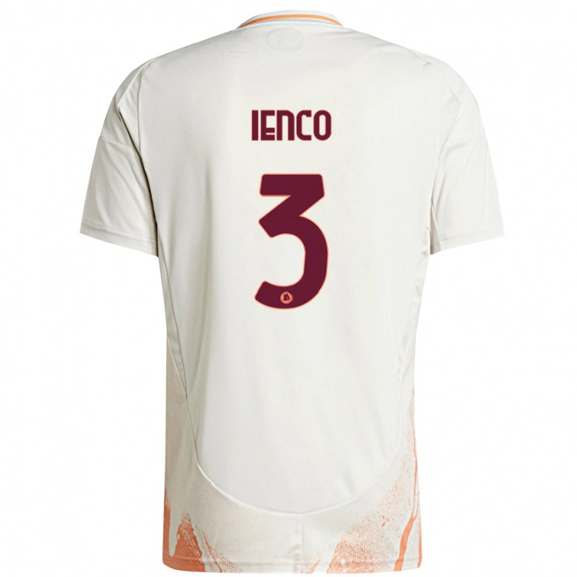 Danxen Herren Simone Ienco #3 Cremeweiß Orange Auswärtstrikot Trikot 2024/25 T-Shirt Schweiz