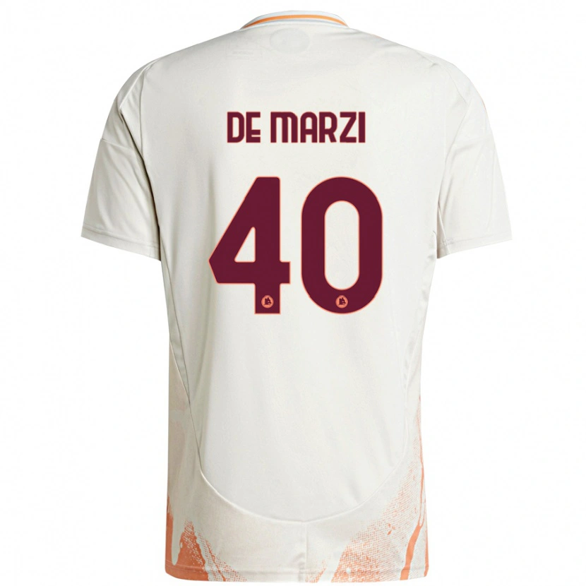 Danxen Herren Giorgio De Marzi #40 Cremeweiß Orange Auswärtstrikot Trikot 2024/25 T-Shirt Schweiz