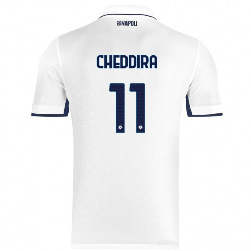 Danxen Herren Walid Cheddira #11 Weiß Königsblau Auswärtstrikot Trikot 2024/25 T-Shirt Schweiz
