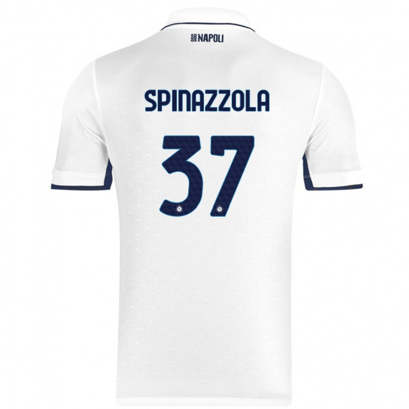Danxen Herren Leonardo Spinazzola #37 Weiß Königsblau Auswärtstrikot Trikot 2024/25 T-Shirt Schweiz