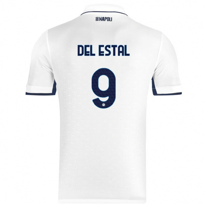 Danxen Herren Eli Del Estal #9 Weiß Königsblau Auswärtstrikot Trikot 2024/25 T-Shirt Schweiz