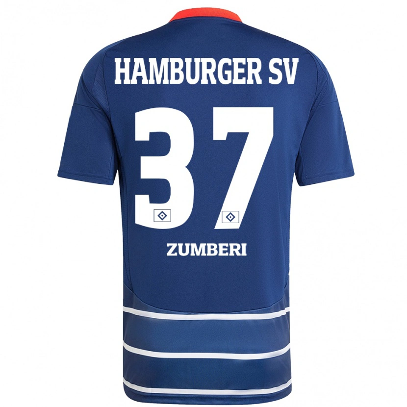 Danxen Herren Valon Zumberi #37 Dunkelblau Auswärtstrikot Trikot 2024/25 T-Shirt Schweiz