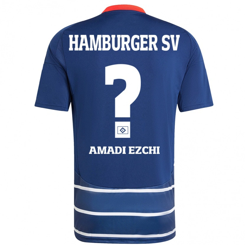 Danxen Herren Emmanuel Amadi Ezchi #0 Dunkelblau Auswärtstrikot Trikot 2024/25 T-Shirt Schweiz
