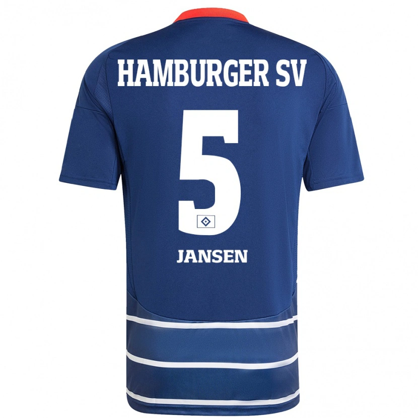 Danxen Herren Marcell Jansen #5 Dunkelblau Auswärtstrikot Trikot 2024/25 T-Shirt Schweiz