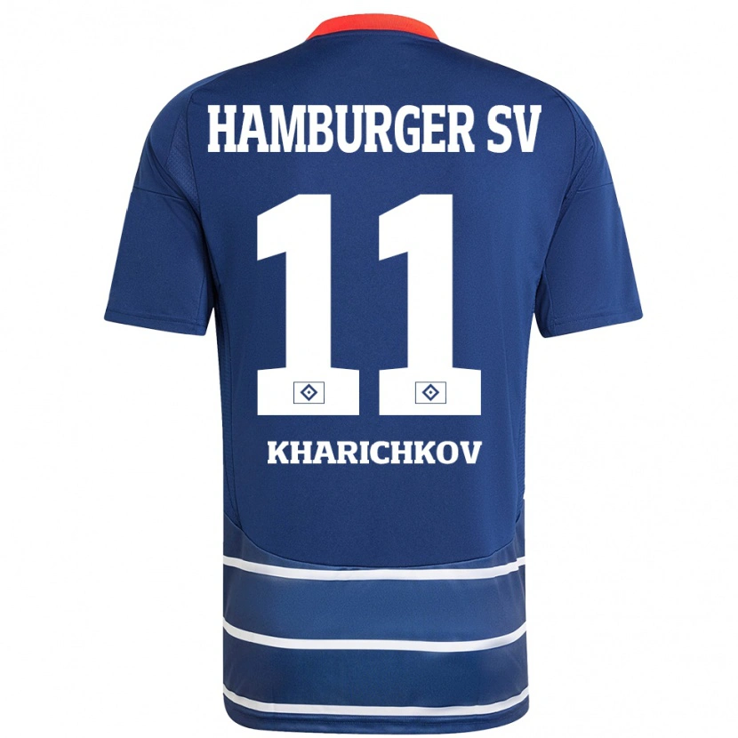 Danxen Herren Valentyn Kharichkov #11 Dunkelblau Auswärtstrikot Trikot 2024/25 T-Shirt Schweiz