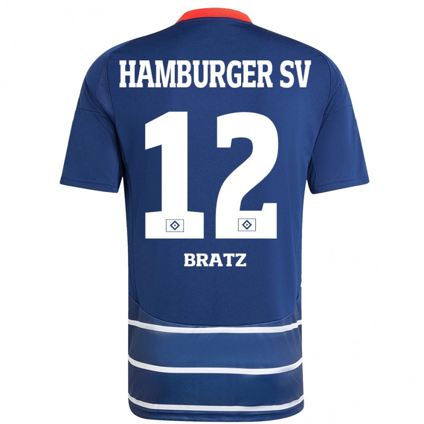 Danxen Herren Julian Brätz #12 Dunkelblau Auswärtstrikot Trikot 2024/25 T-Shirt Schweiz